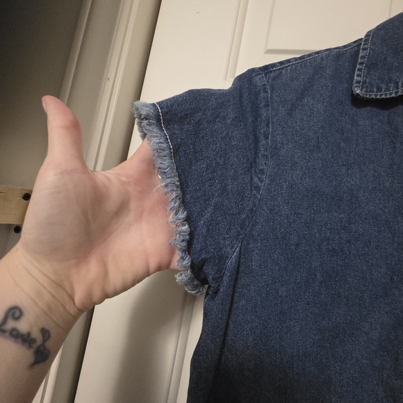 J. Mclaughlin Jones Indigo Denim Dress Size Xsmall - Picture 5 of 11